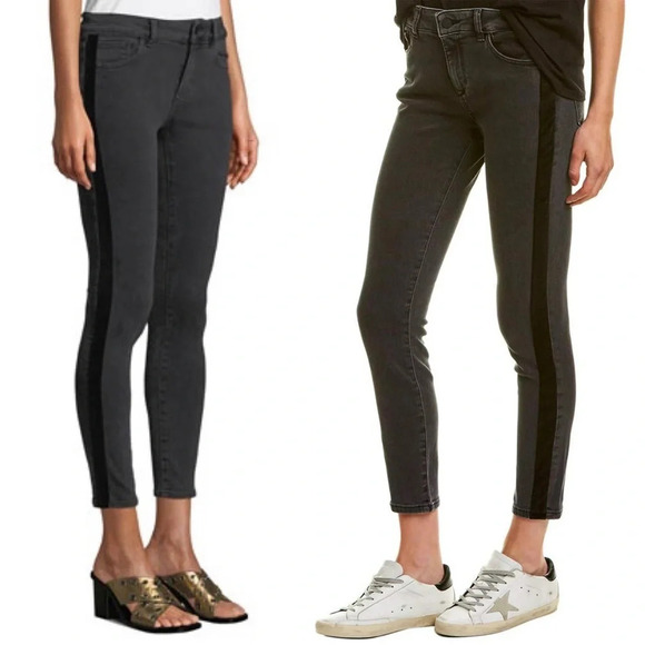 DL1961 Black Morrison Wash Margaux Instasculpt Ankle Skinny Jeans Size 30 - Picture 8 of 11